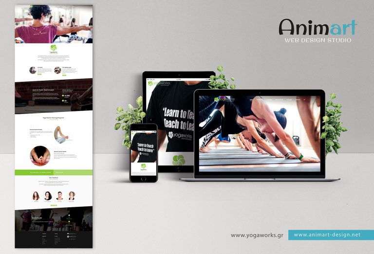 Web Design & Development - YogaWorks Greece - Cyprus