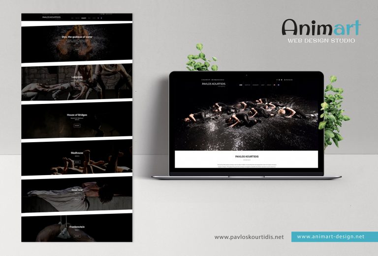 Web Design & Development - Pavlos Kourtidis Dance Company
